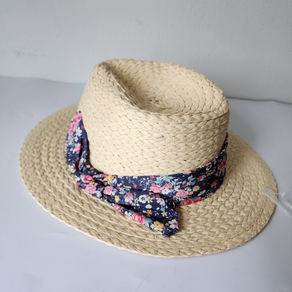 C&C California Floral Bow Fedora Hat
